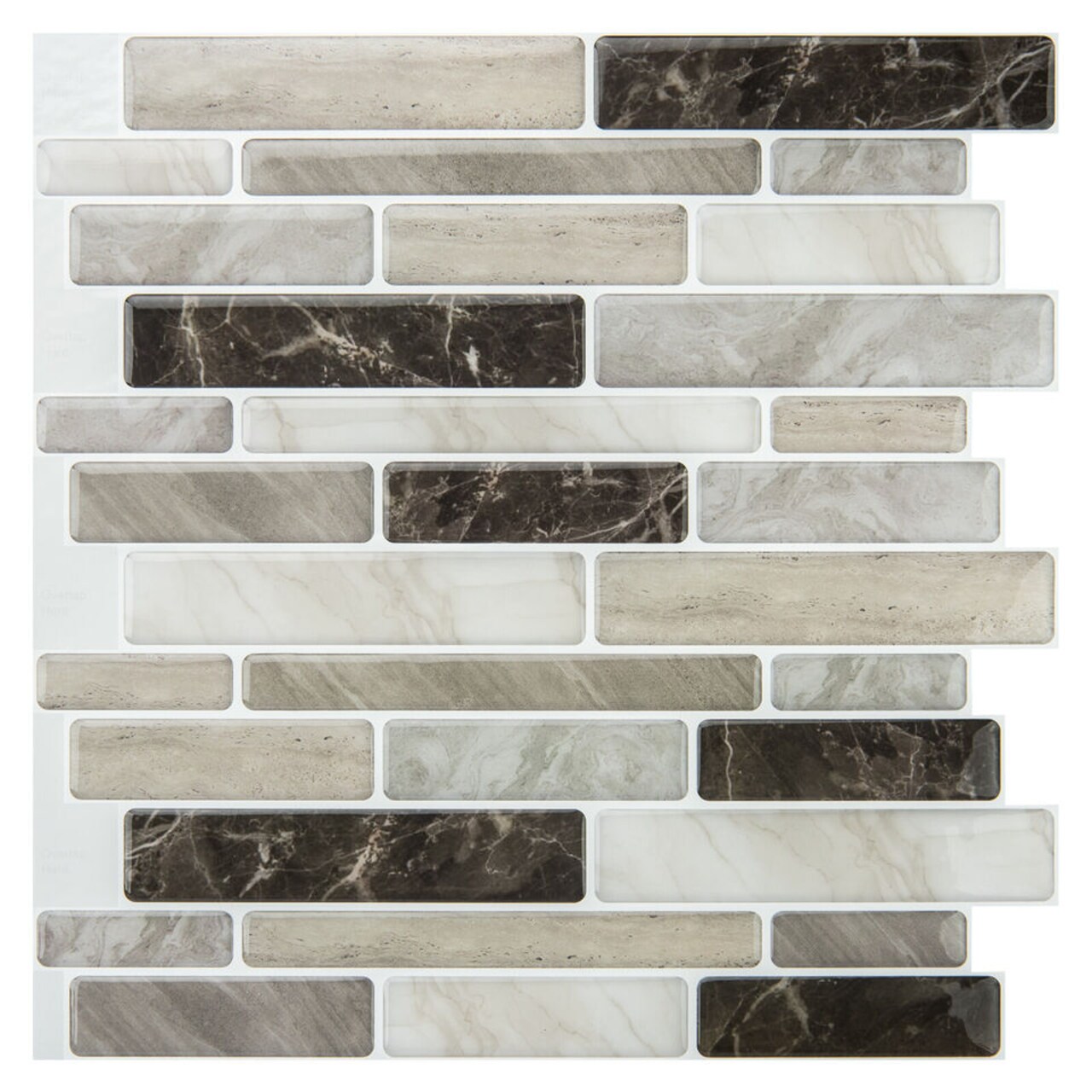 10 Sheet Peel and Stick Tile Backsplash Vinyl 3D Self Adhesive Tile